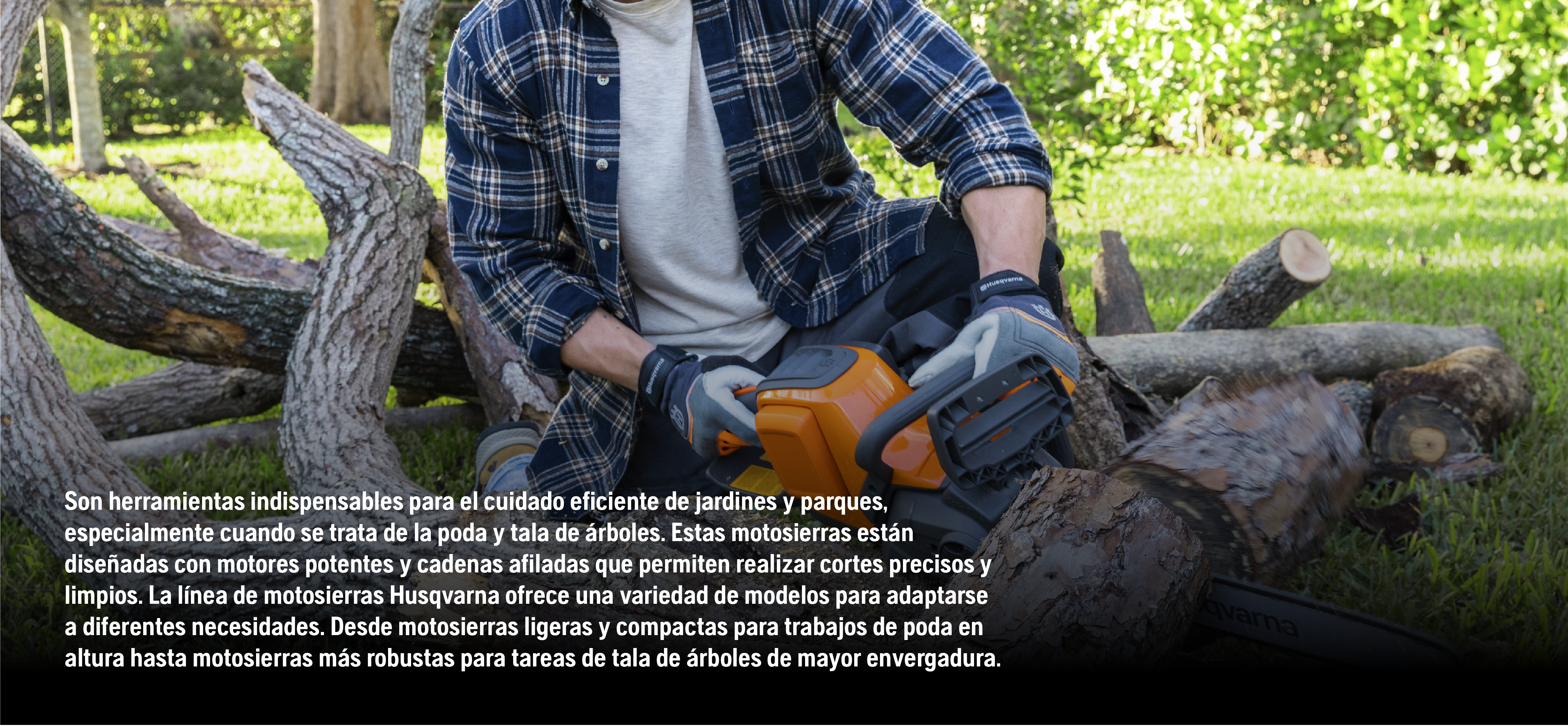 Cuidado jardines y parques Husqvarna