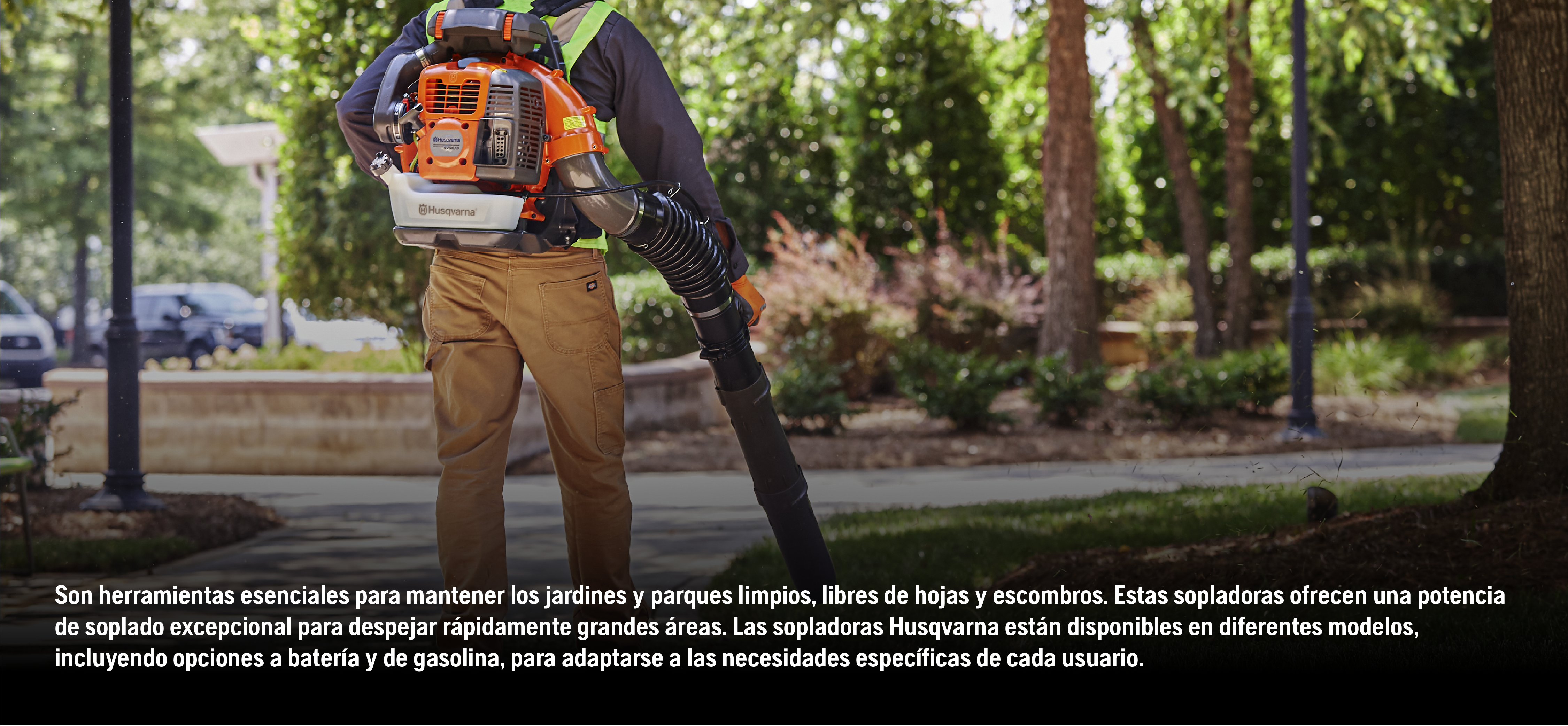 Cuidado jardines y parques Husqvarna