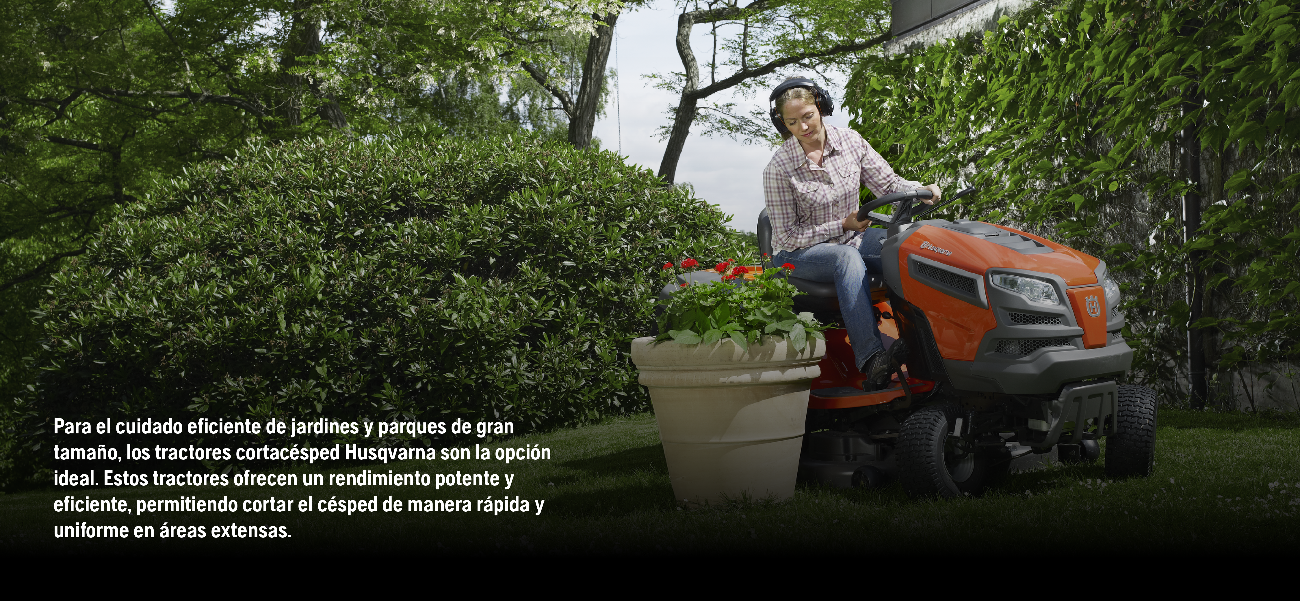 Cuidado jardines y parques Husqvarna